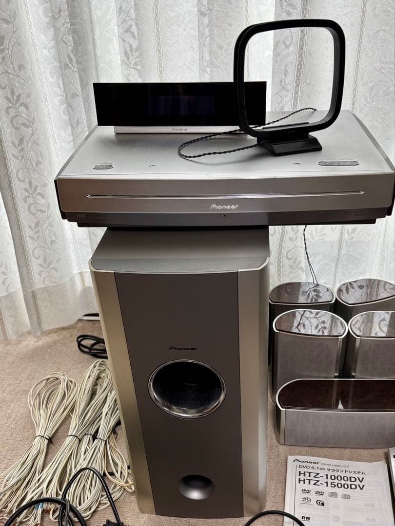 パイオニアDVD5.1chサラウンドシステムHTZ1000DVセット動作確認済み