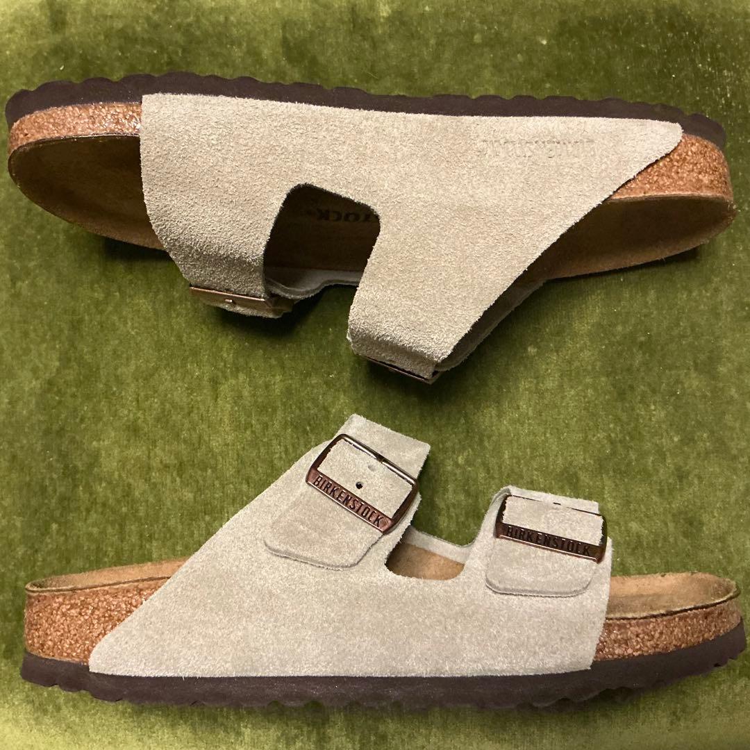 新品39ナロー幅トープスエードBIRKENSTOCKアリゾナ