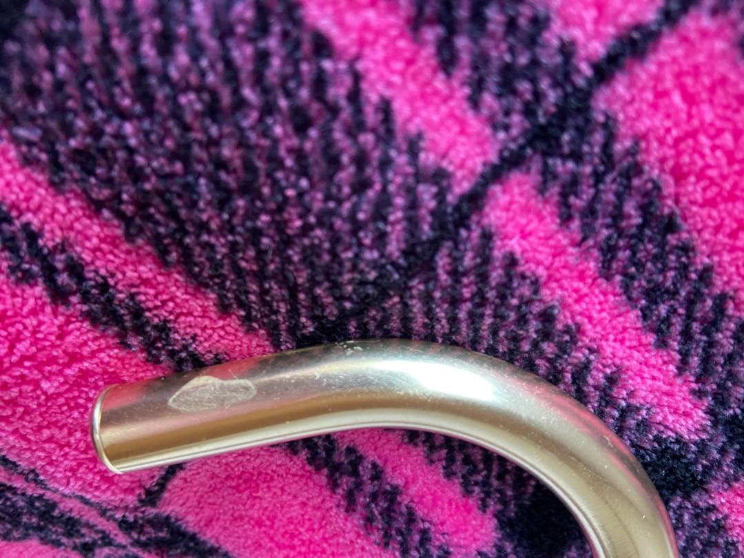 ★レア★　MARS マーズ　リボン付フリルMARSストーンロゴ柄長傘　黒✗ピンク