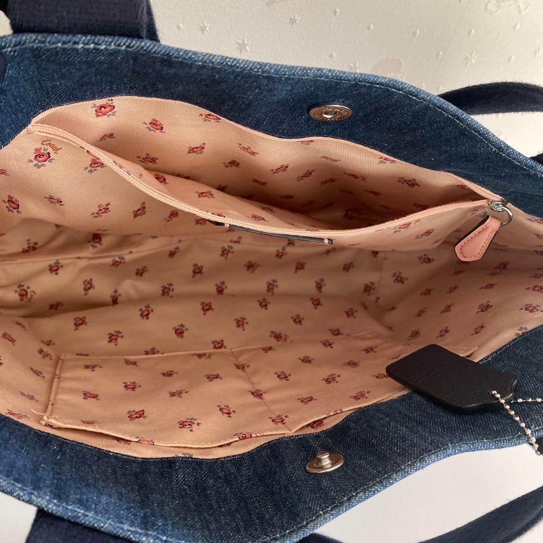 COACH デニムトートバッグ