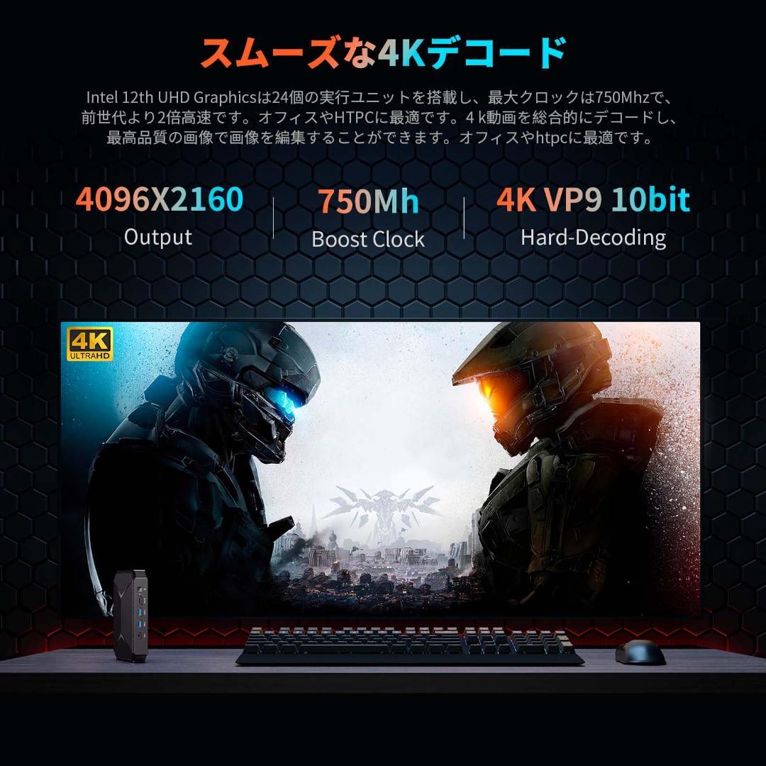 新品 ミニPC Windows11 Celeron N100 8GB+256GB