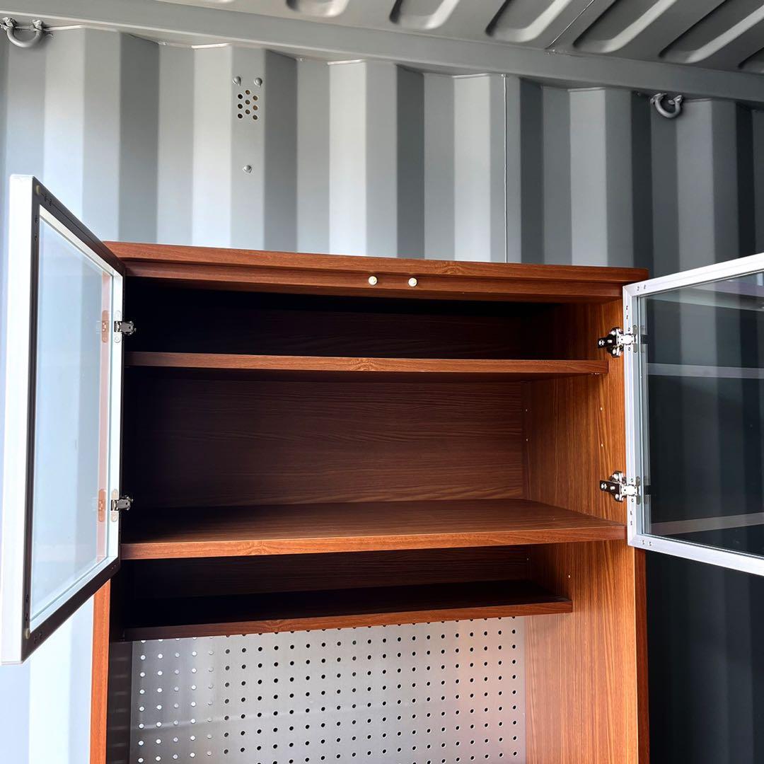 取付無料！ウニコ ストラーダ 廃盤希少品！天然木アンティークキッチンボード✨