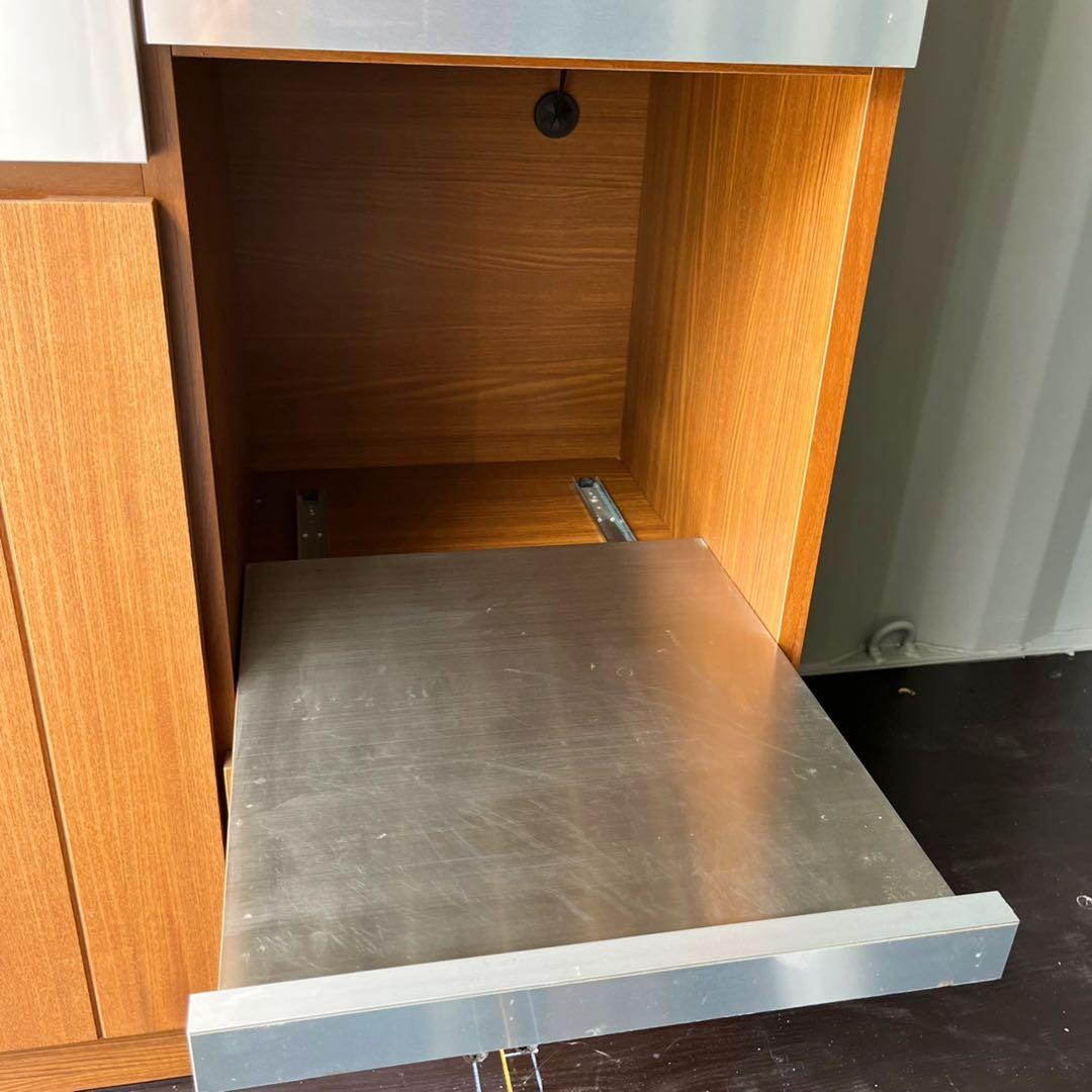 取付無料！ウニコ ストラーダ 廃盤希少品！天然木アンティークキッチンボード✨