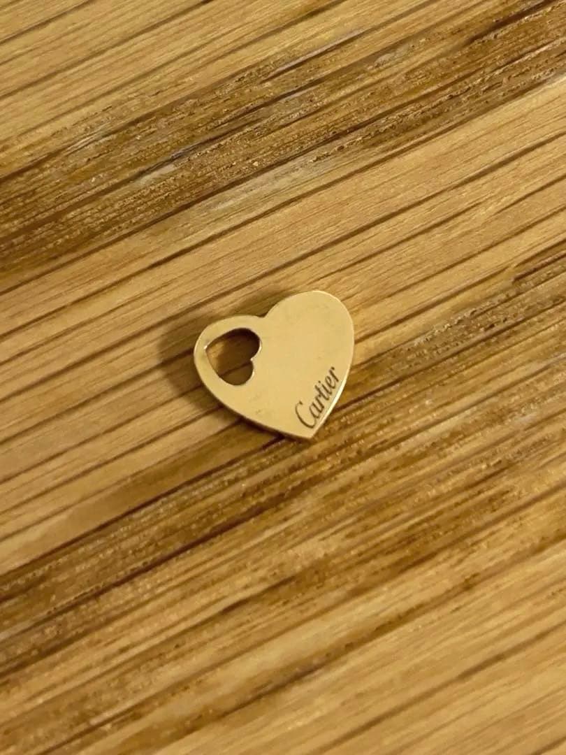 カルティエ　ハート　チャーム　ペンダントトップ　PG