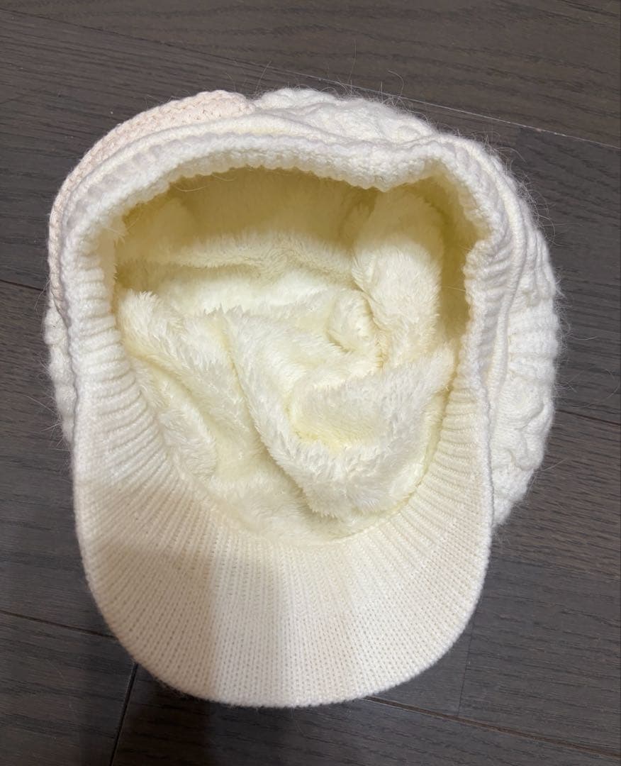 アイボリー　Mary casquette 美品　アンドマリー　帽子andmary