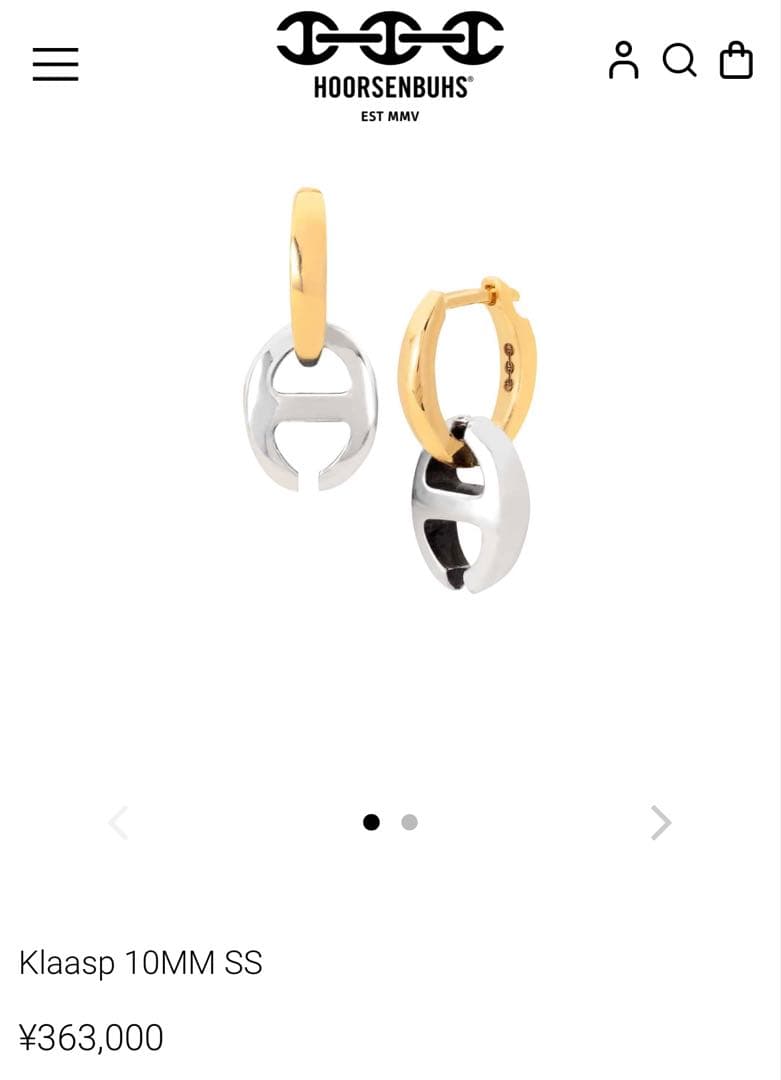 のらねこてす！ご注意ください。HOORSENBUHS ピアス