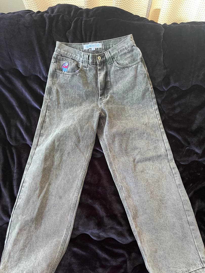 BIG BOY グレー ストレートデニム Sサイズ