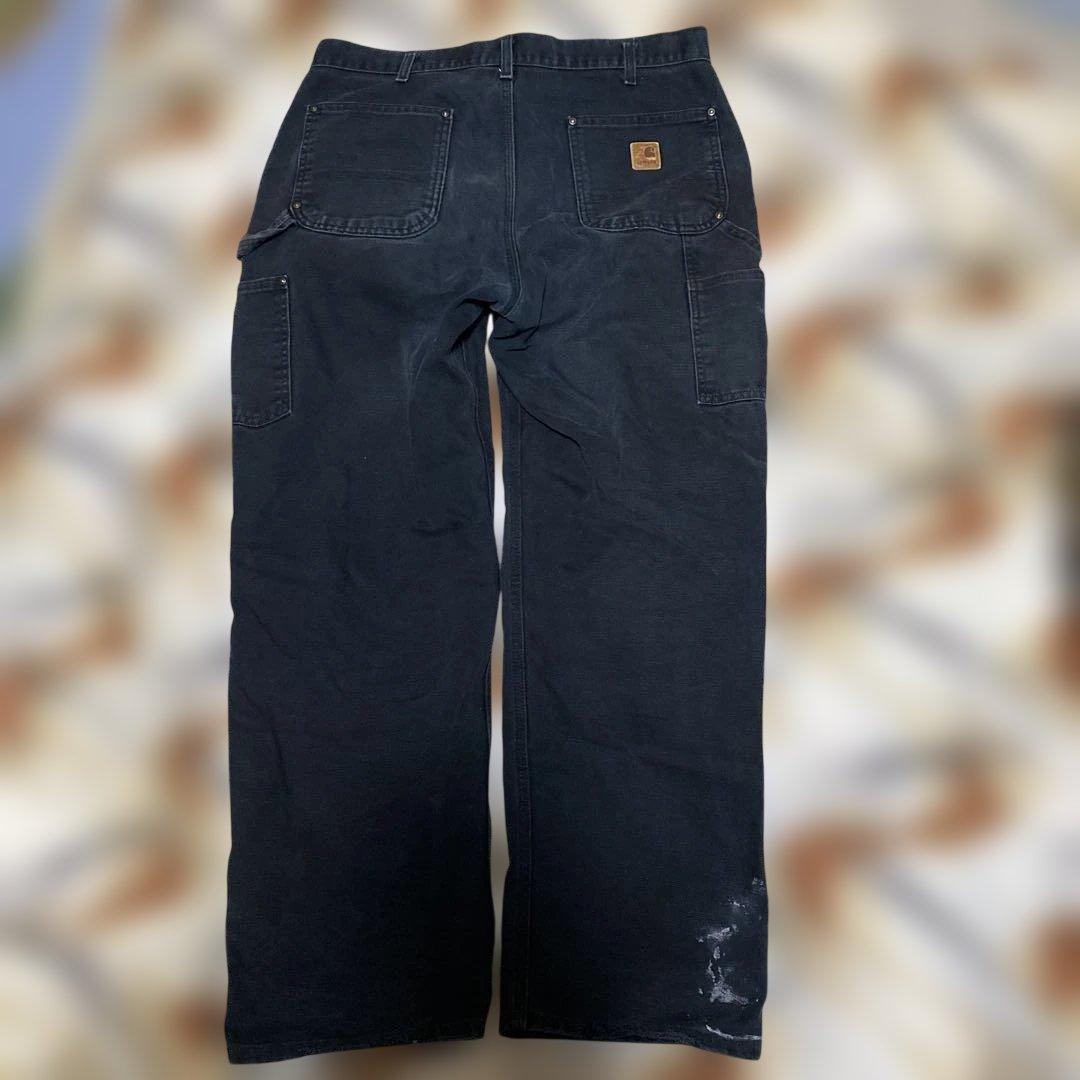 カーハートダブルニーブラック 36.32