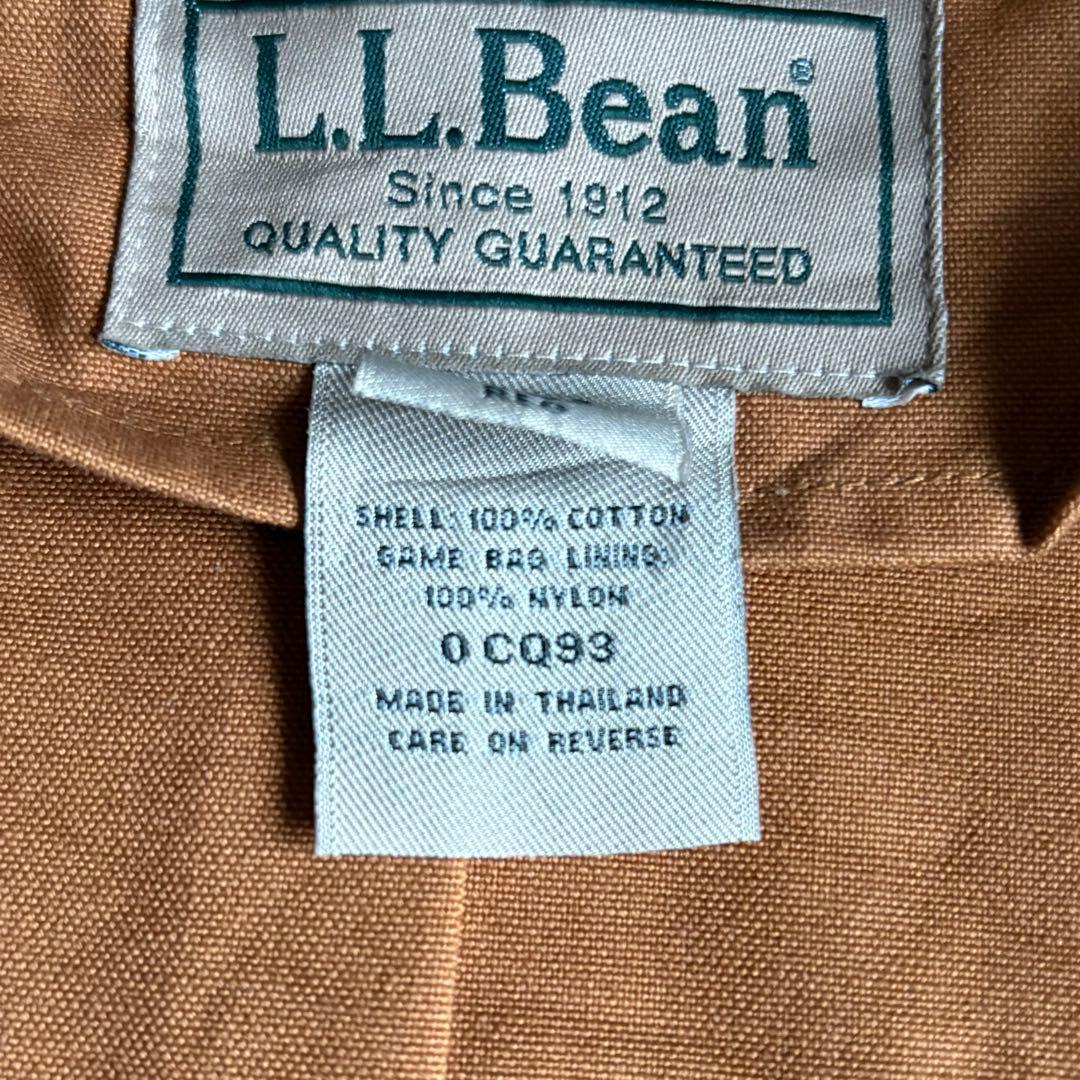 【90s L.L.Bean】ハンティングジャケット　ダック生地　襟コーデュロイ