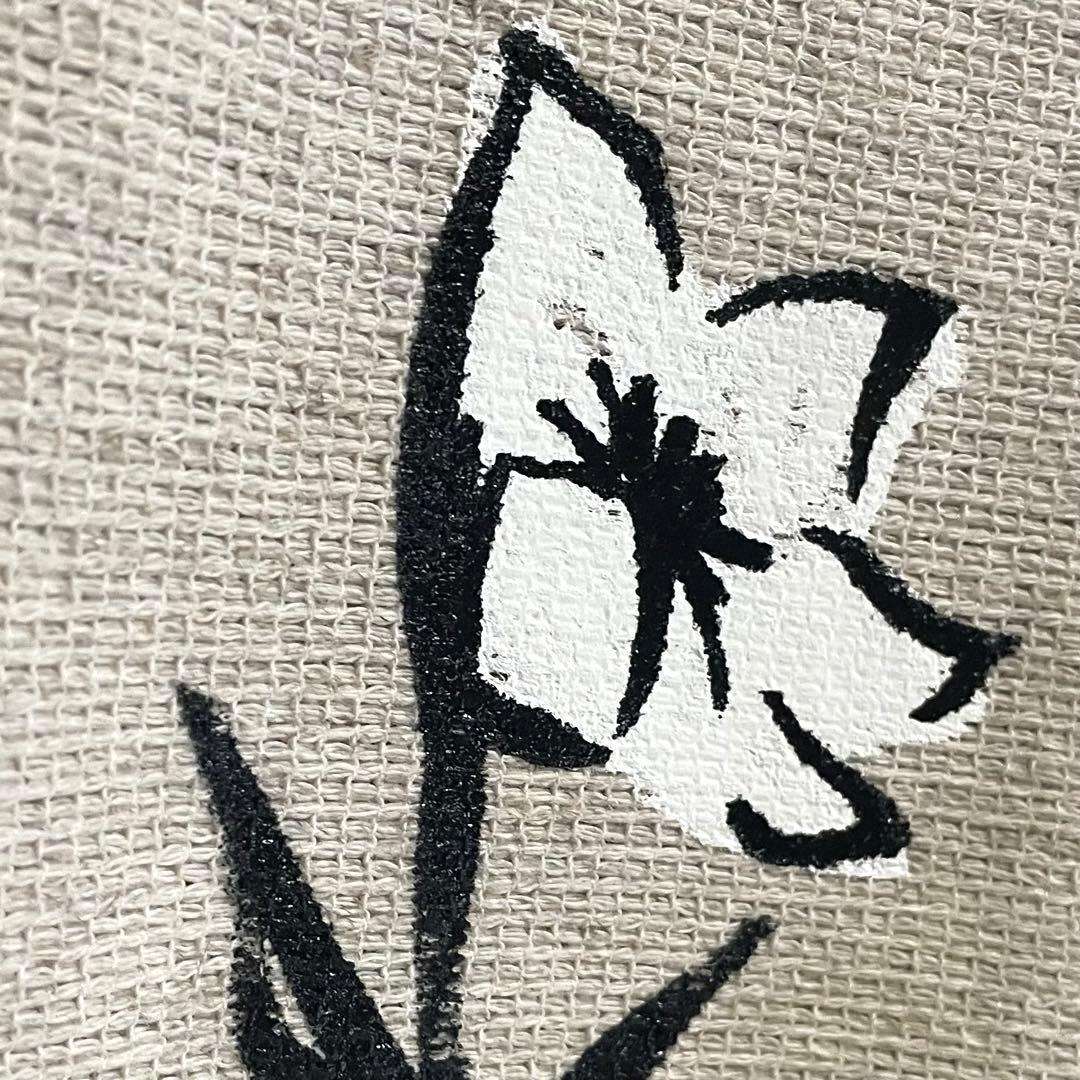 EPOCA エポカ リネン配合 手書き花柄プリント ニットブルゾン カーディガン