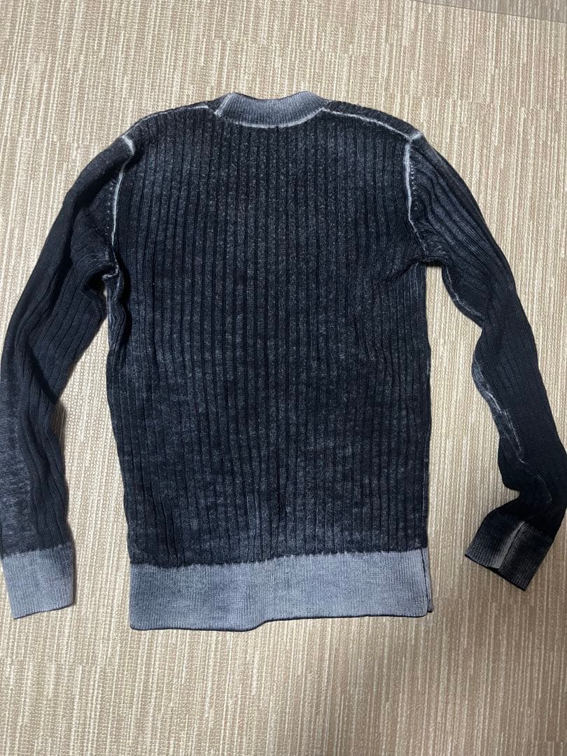 深水光太着用 DIESEL リブ編みクルーネックセーター