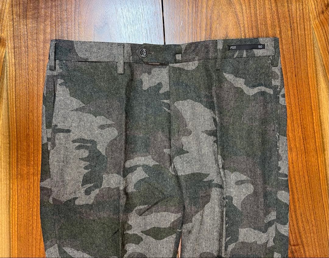 ウエノタカシ❗️PT01 EVO FIT迷彩柄 スラックス 50 検LEON