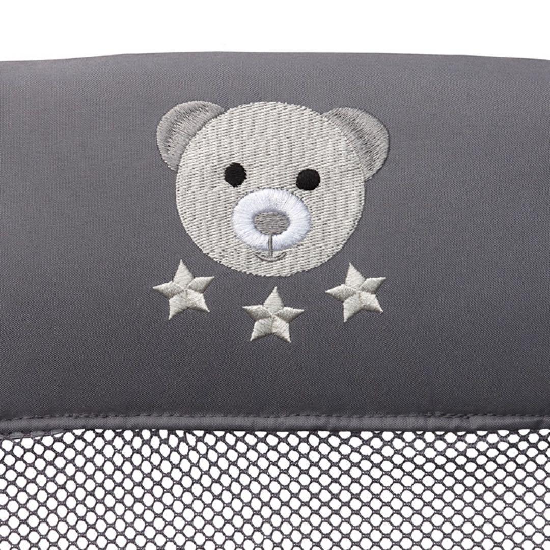 アップリカ　ココネルエアーAB 折りたたみベビーベッド グレー