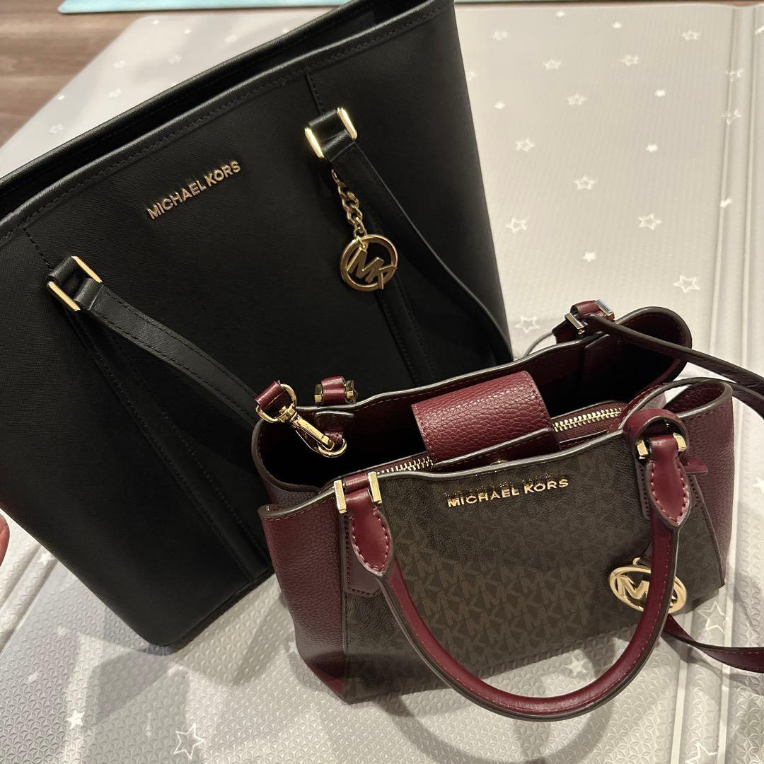 最終値下げ価格【マイケルコース2個set】ブラックトートバッグ×ショルダーバッグ