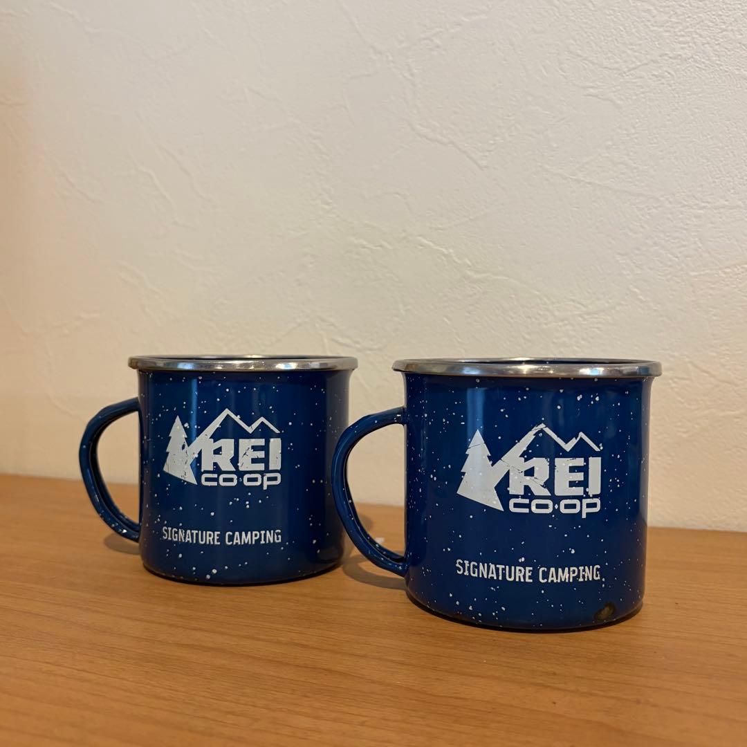 レア REI co-op ホーローカップ2個セット