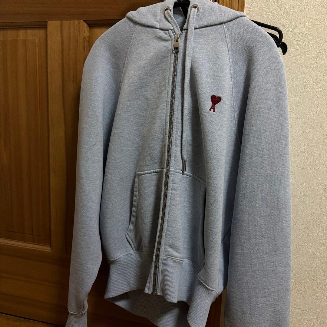 ami paris ジップパーカー　s アミパリスジップパーカーAmiParis