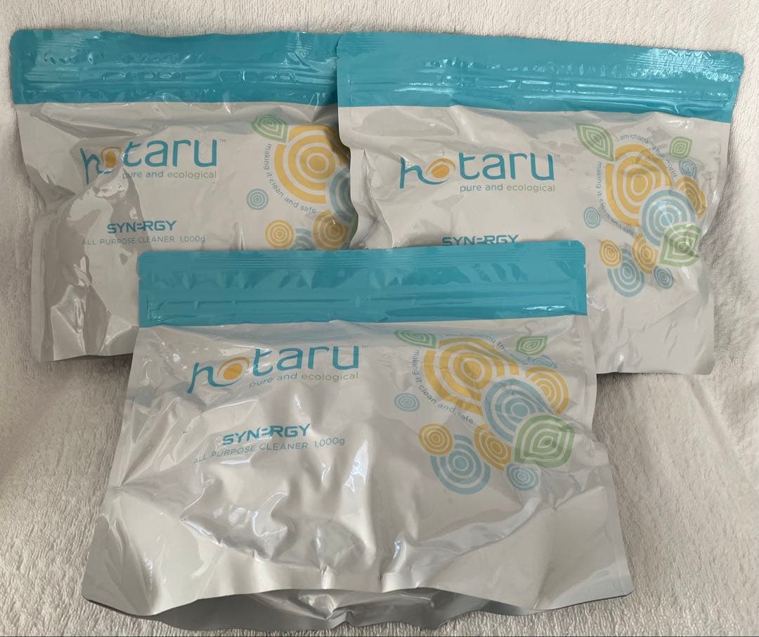 新品未開封/シナジー SYNERGY hotaru/粉末洗剤 1000g/3個