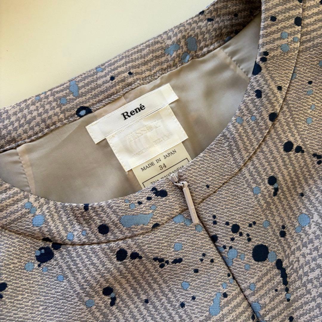 ひーさま専用Rene ルネ ワンピース ひざ丈ワンピース ドレス 高級 34