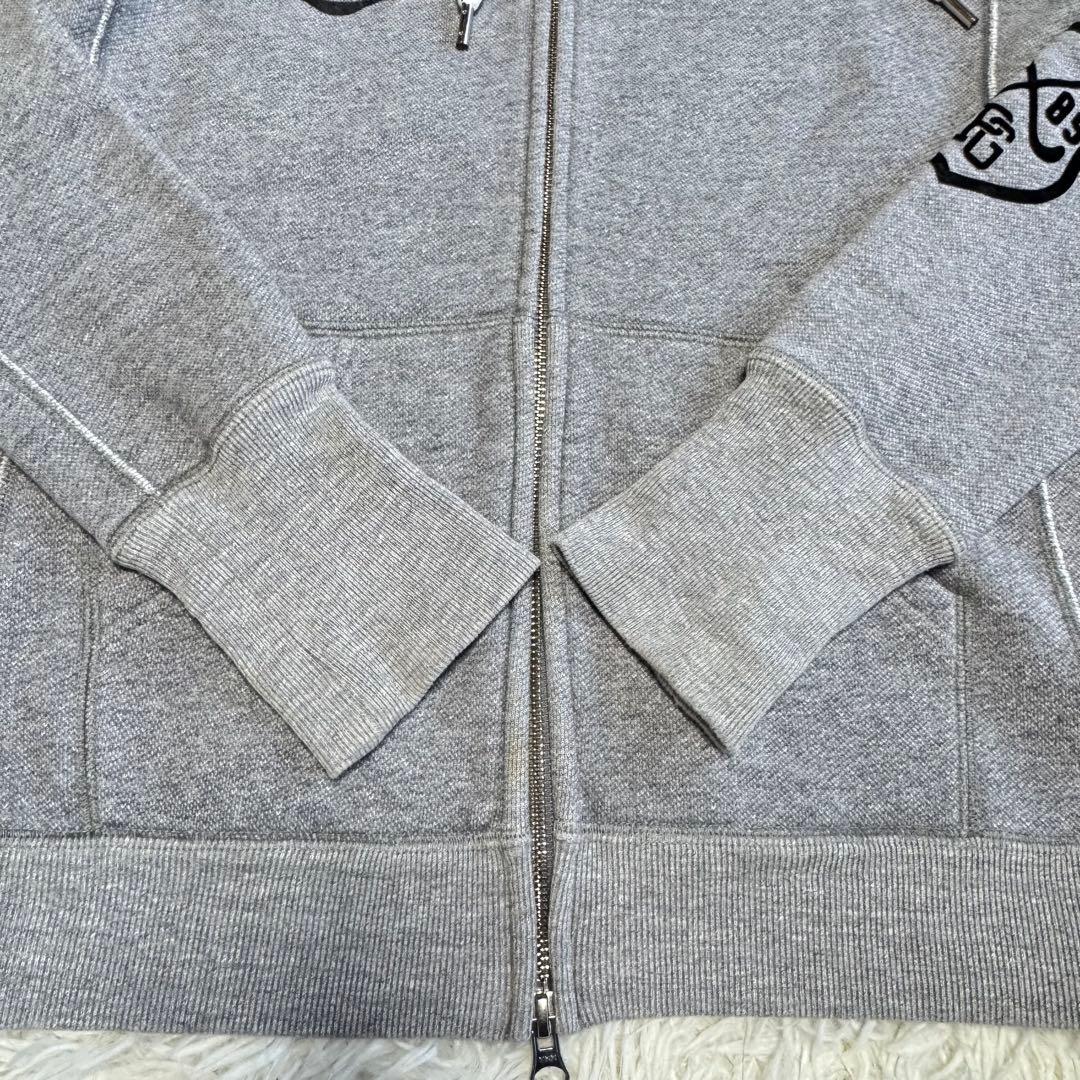 【パーリーゲイツ】美品 ジップパーカー グレー 1サイズ レディース