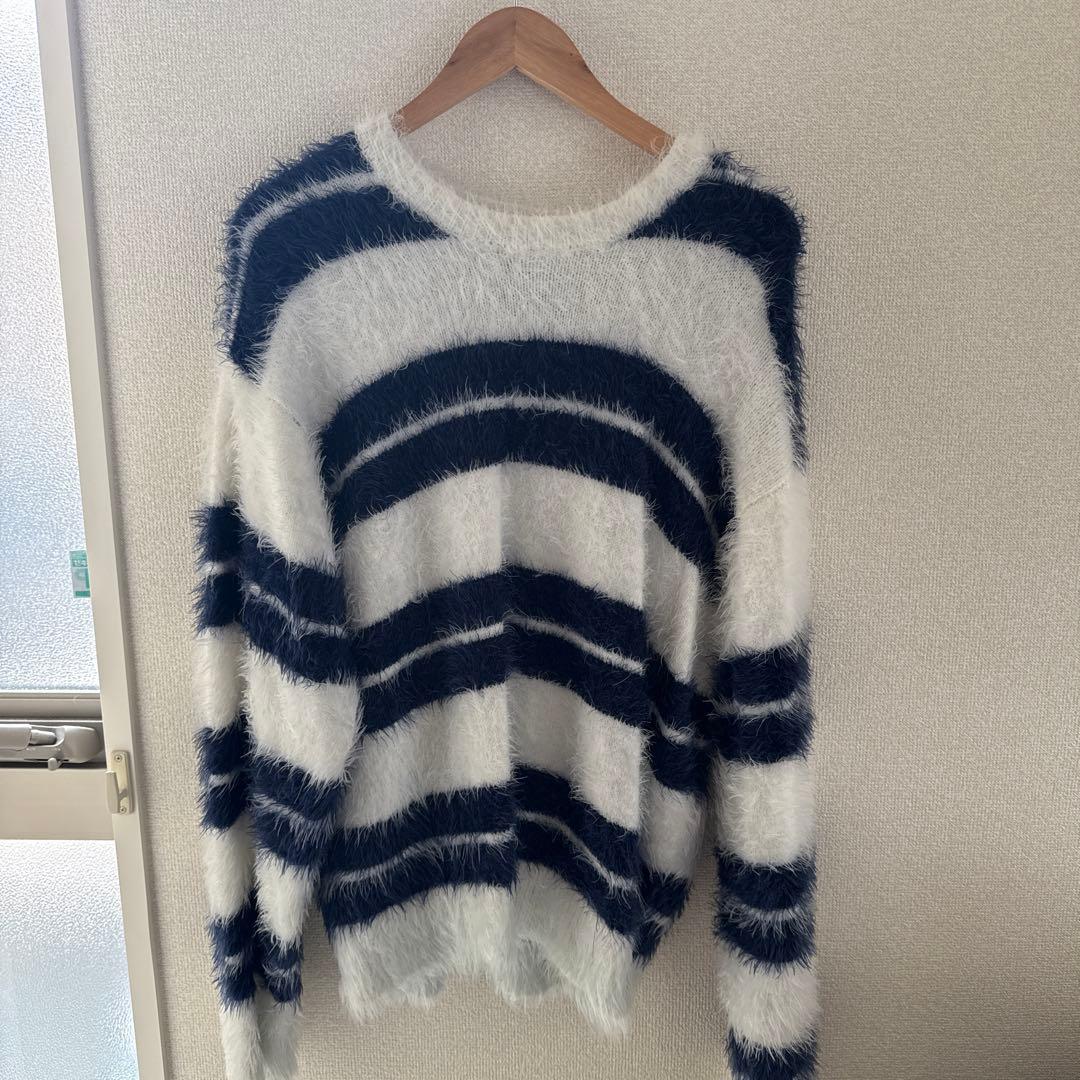 トップス Stussy HAIRY STRIPE CREW SWEATER