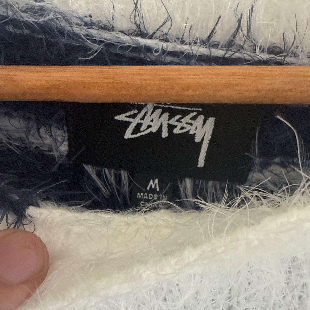 トップス Stussy HAIRY STRIPE CREW SWEATER