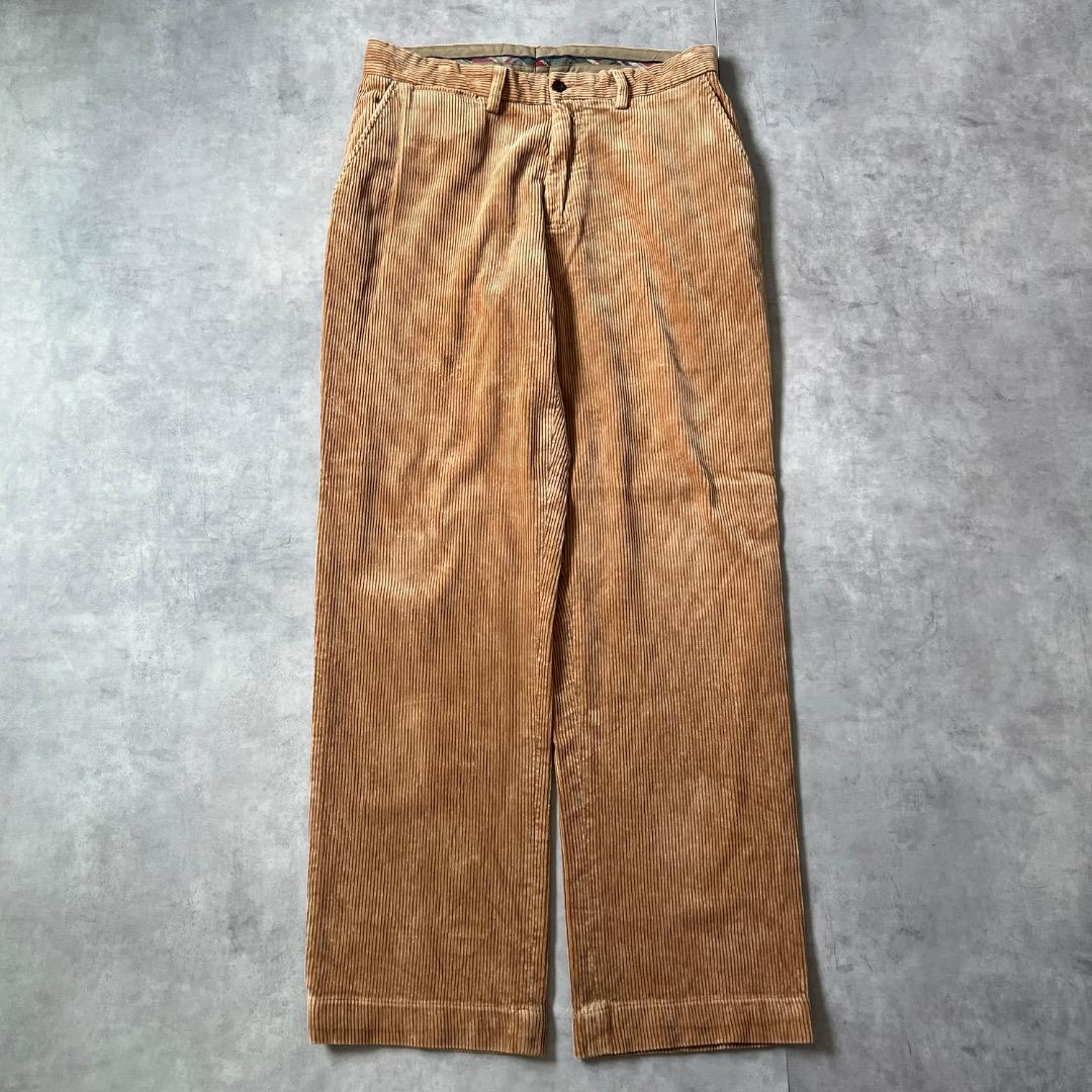 ポロバイ ラルフローレン W32 コーデュロイ チノパン 古着 茶 17063