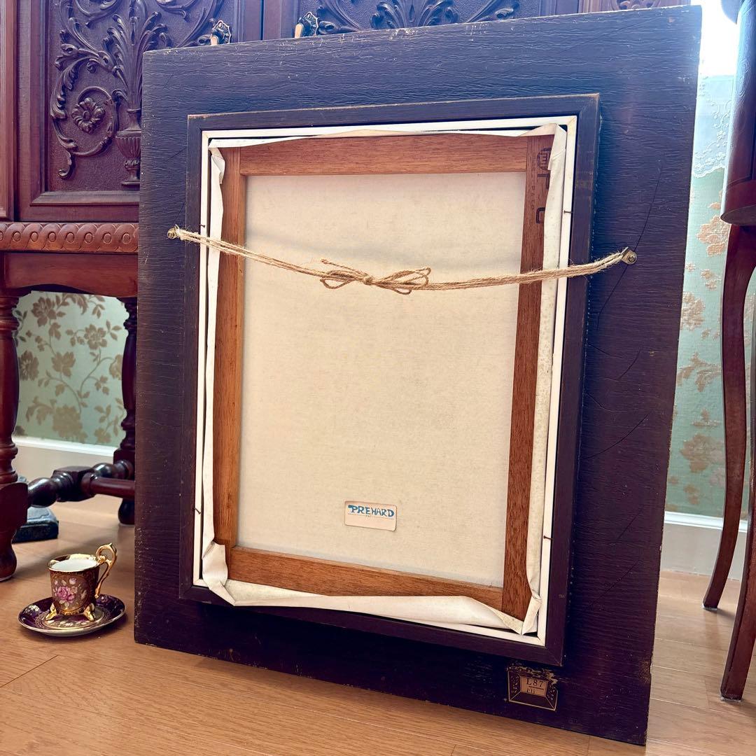 M様ご購入　イタリア製ゴブラン織 ロココ調 風景画、モネ複製画 花瓶の花