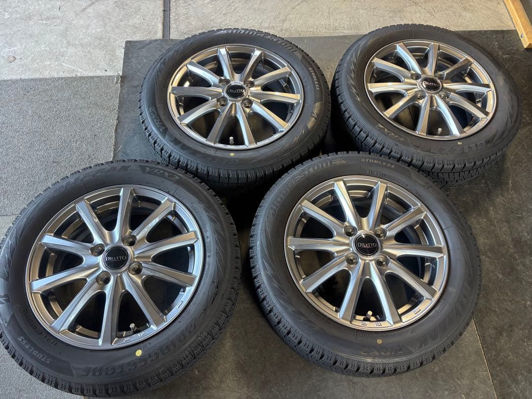 各種軽自動車　ブリザックVRX2 155/65R14 ホイールセット