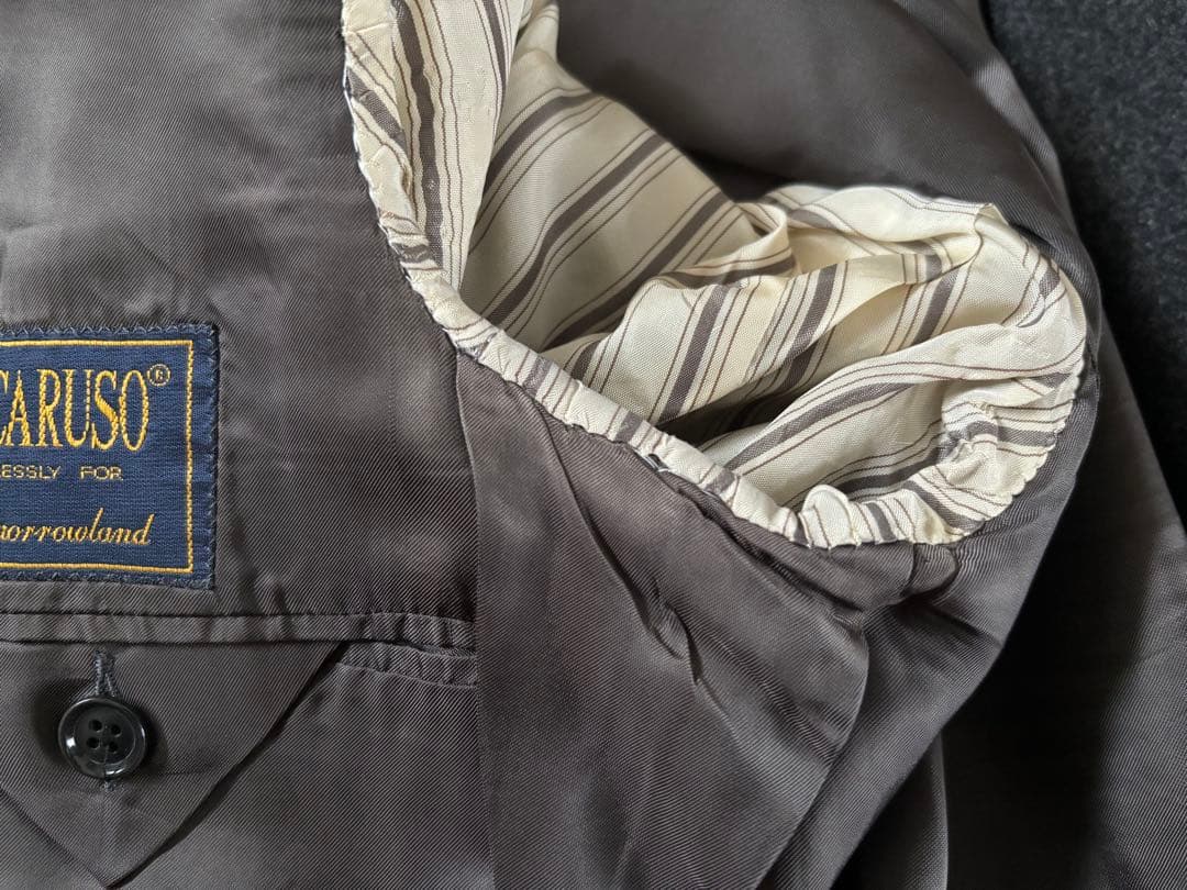 美品　CARUSO カルーゾ　46 グレーフランネル ジャケット イタリア製