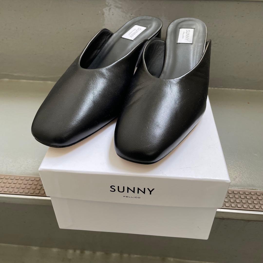 週末セール★新品 PELLICO SUNNY サンダル ミュール 黒 38