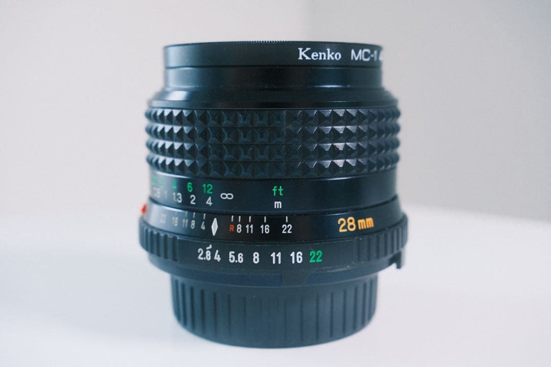 MINOLTA MD W.ROKKOR 28mm F2.8 GFXアダプター付