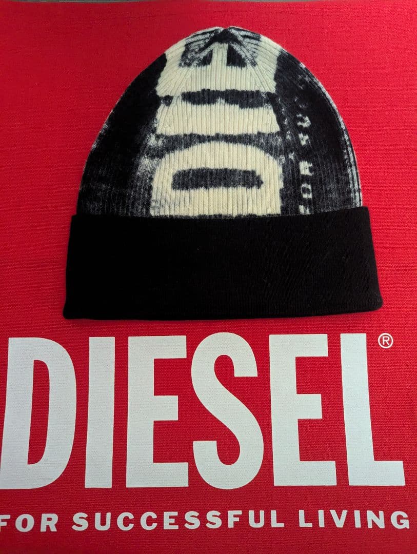DIESEL 未使用美品 薄手ロゴニットキャップ K-ATULLUS-CAP
