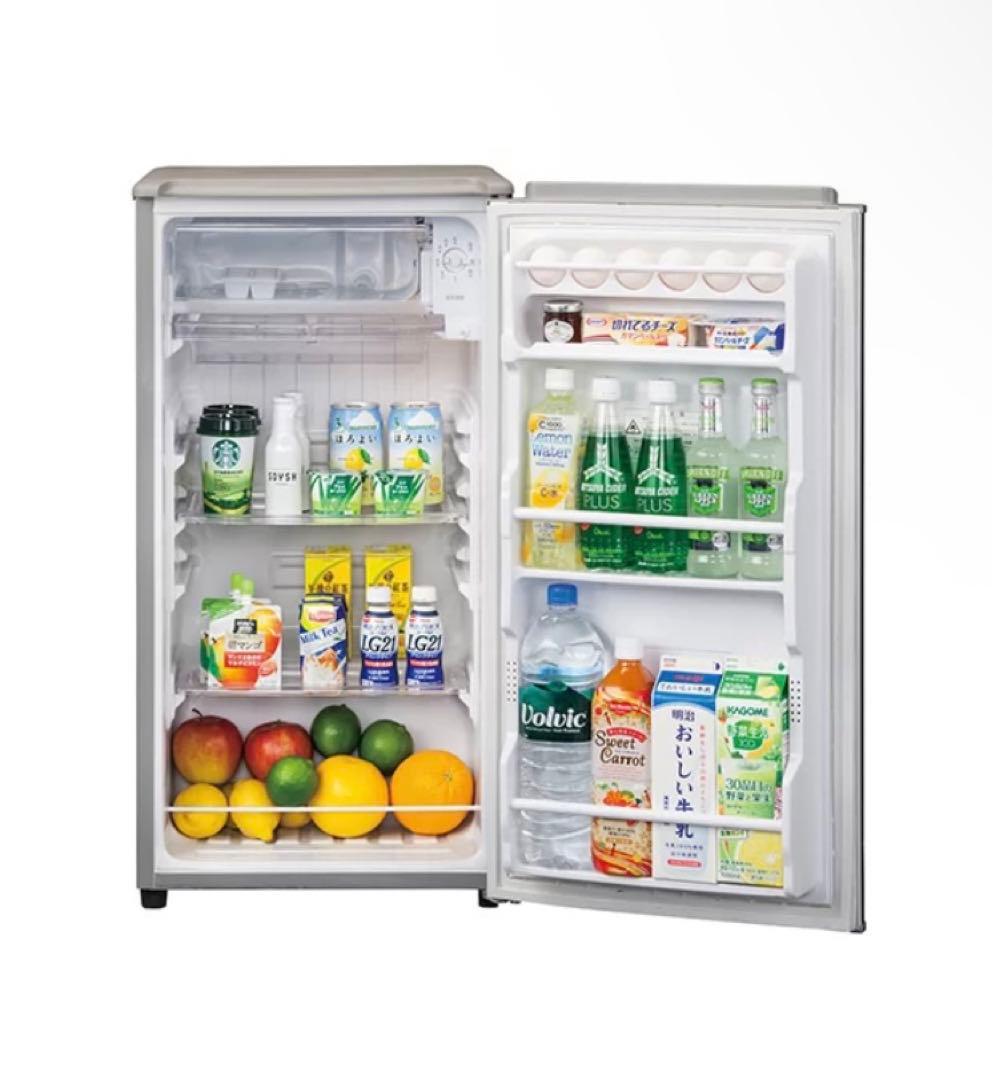 アクア 75L 1ドア冷凍冷蔵庫 メタリックシルバー 静音AQR-81E-S