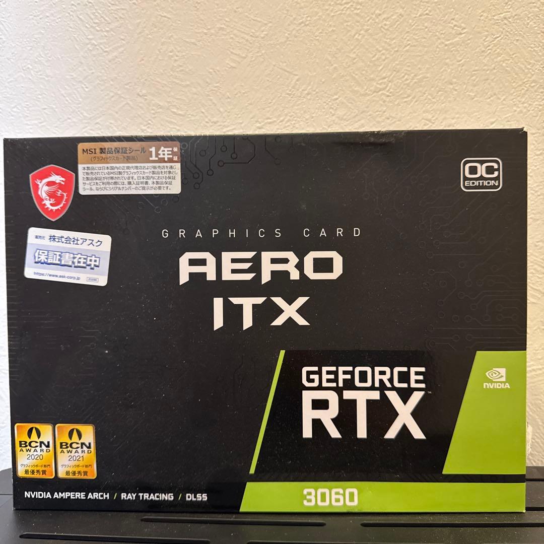 動作保証 MSI GeForce RTX 3060 AERO ITX 12G