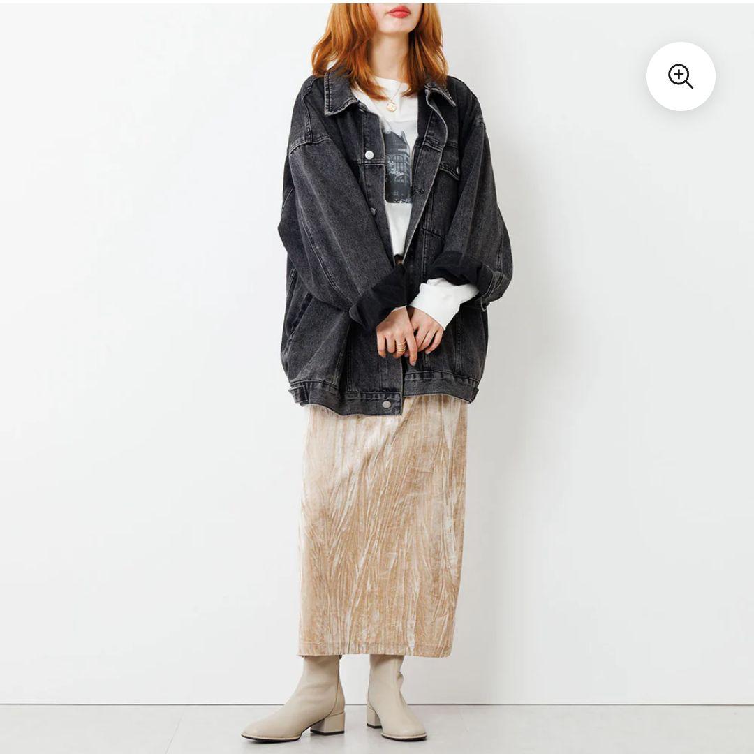 新品未使用】卑弥呼23.5型押しコンビストレッチブーツ本革アイボリーHIMIKO