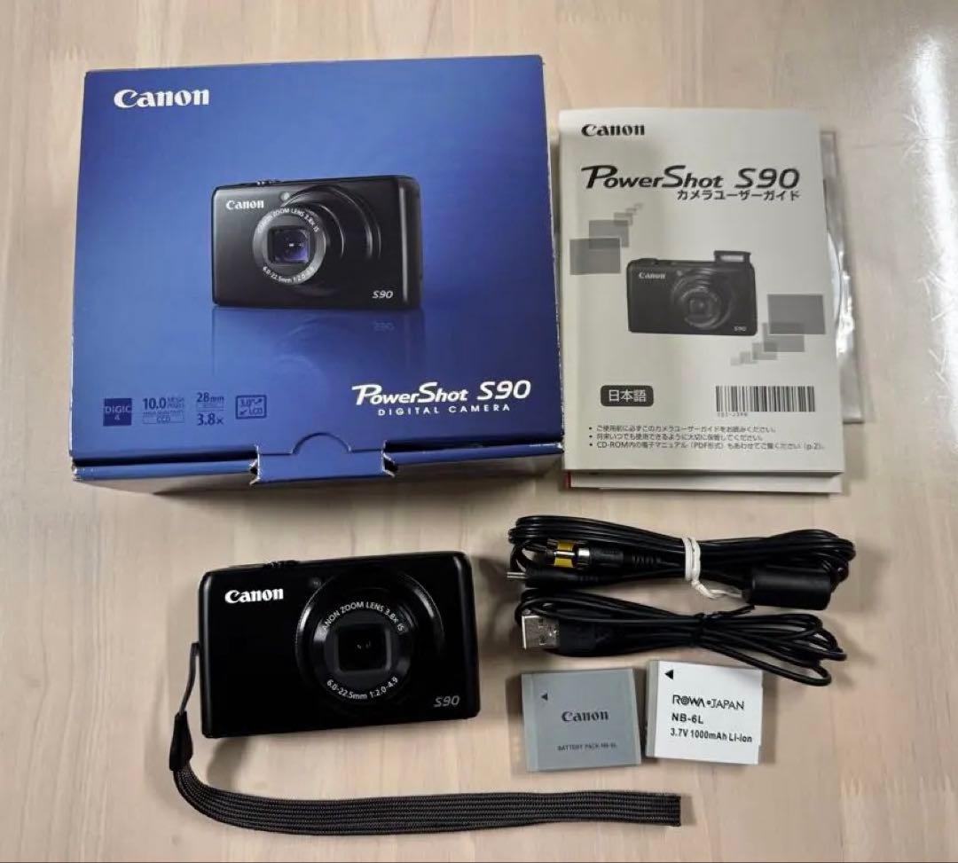 キヤノン Canon PowerShot S90 付属品 ＋ 本革専用ケース