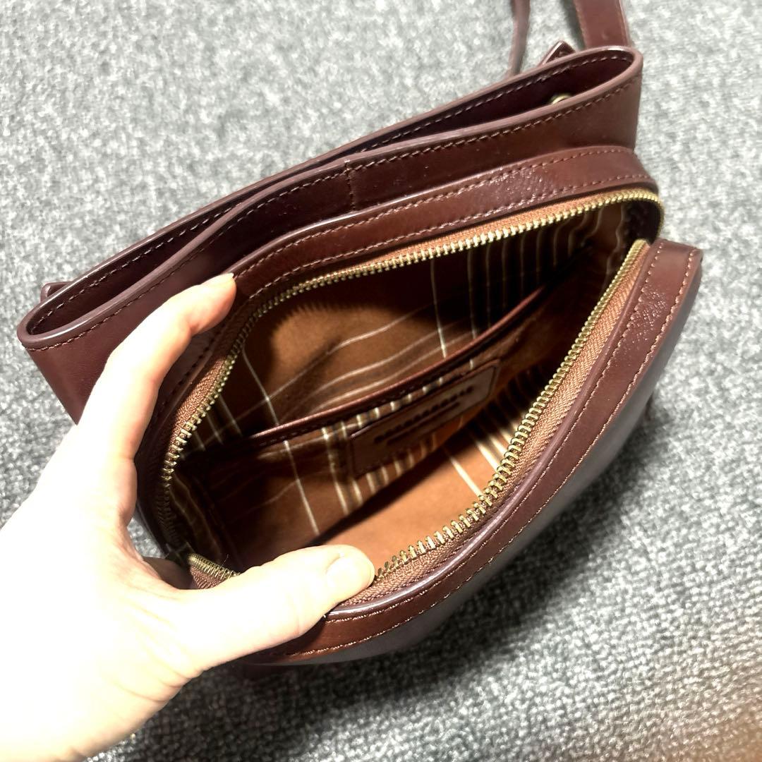 マザーハウス✳︎アンティークソラ✳︎ブラウン美品✳︎フリーポケット✳︎本革✳︎ポシェット