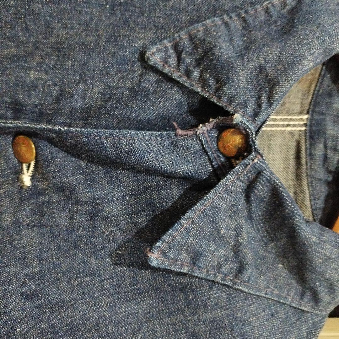 ヴィンテージ　パイオニア　カバーオール 3ポケット　濃紺