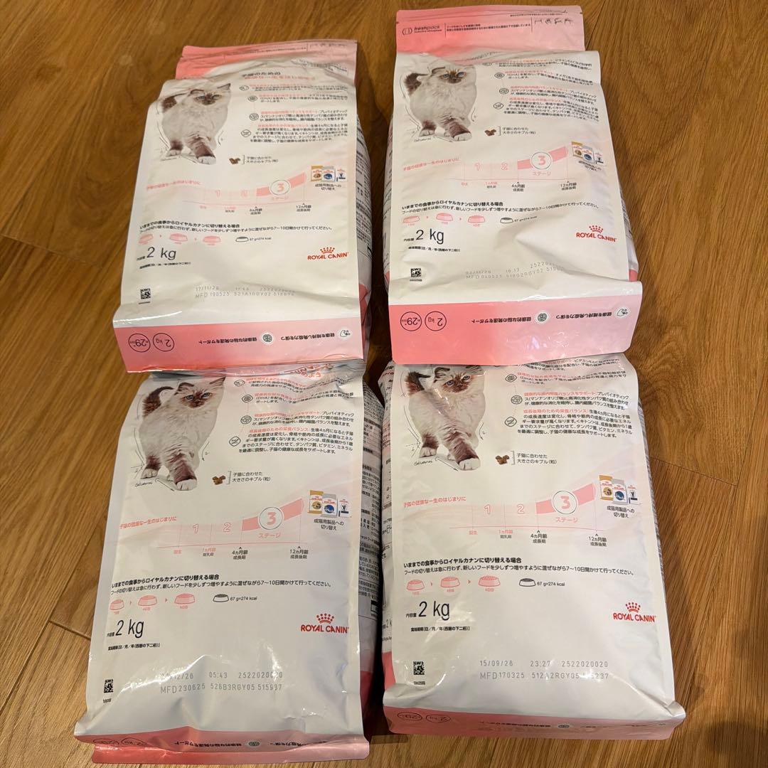  CANIN 成長期の子猫用 2kg 4袋　＋焼ささみフーズ