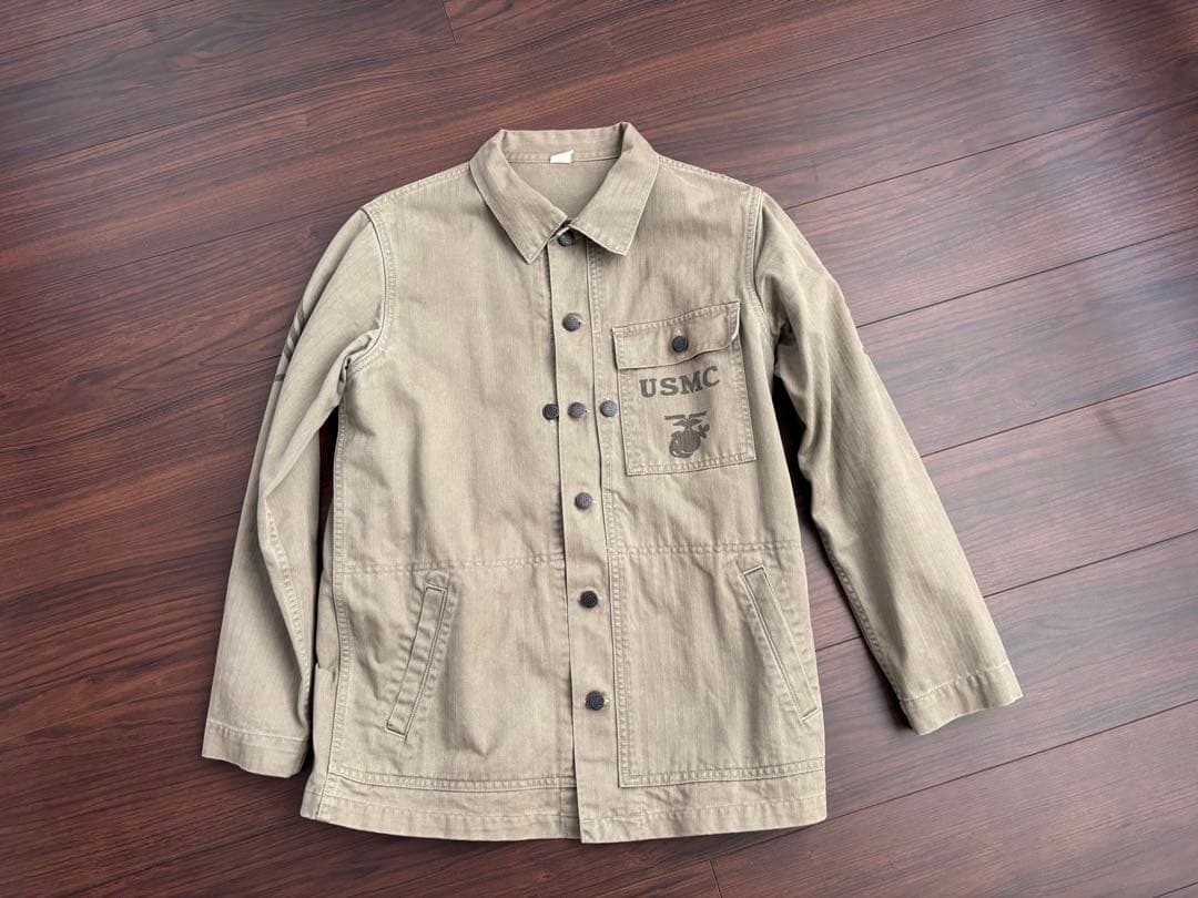 Pherrow's USMC カスタムミリタリージャケット オリーブ　サイズ38