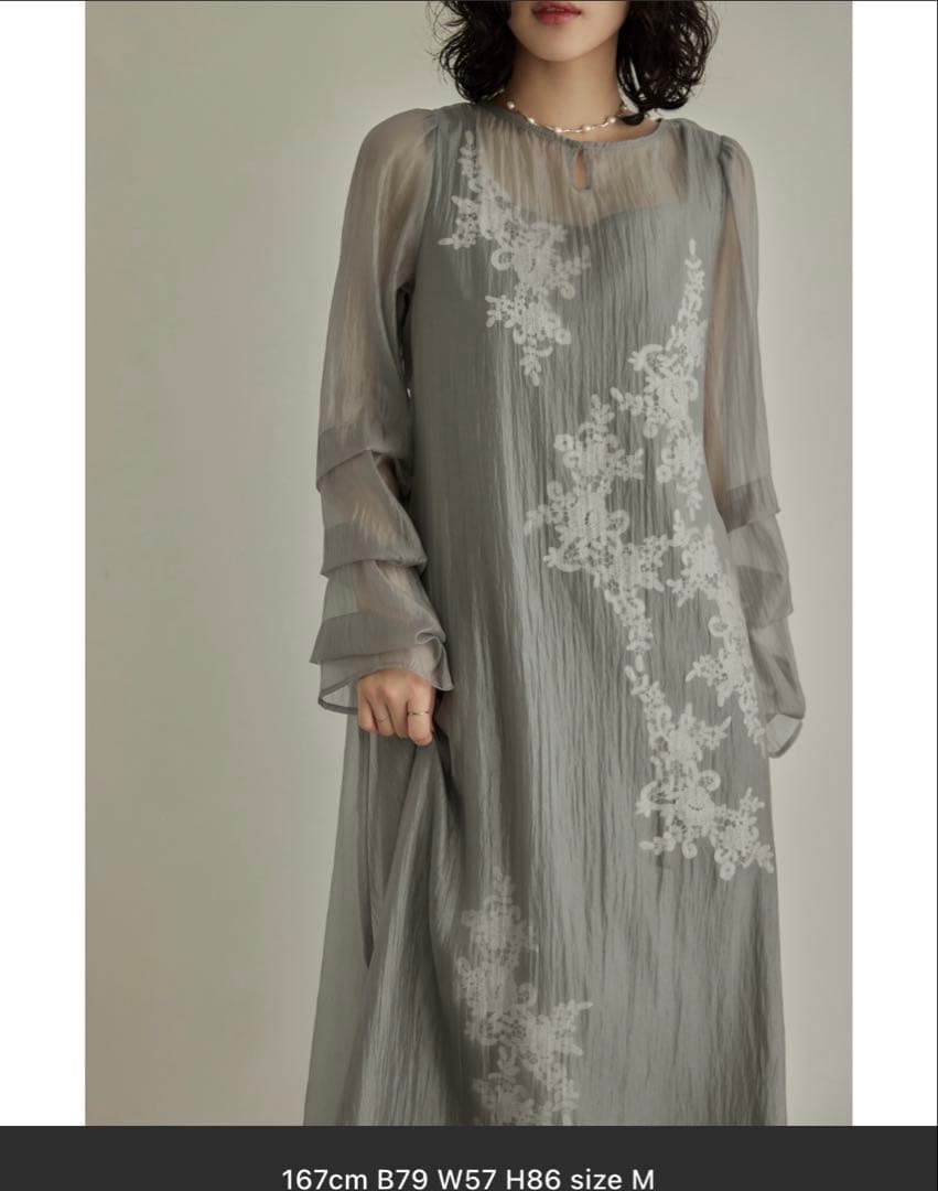 【niana】シアーAラインワンピース