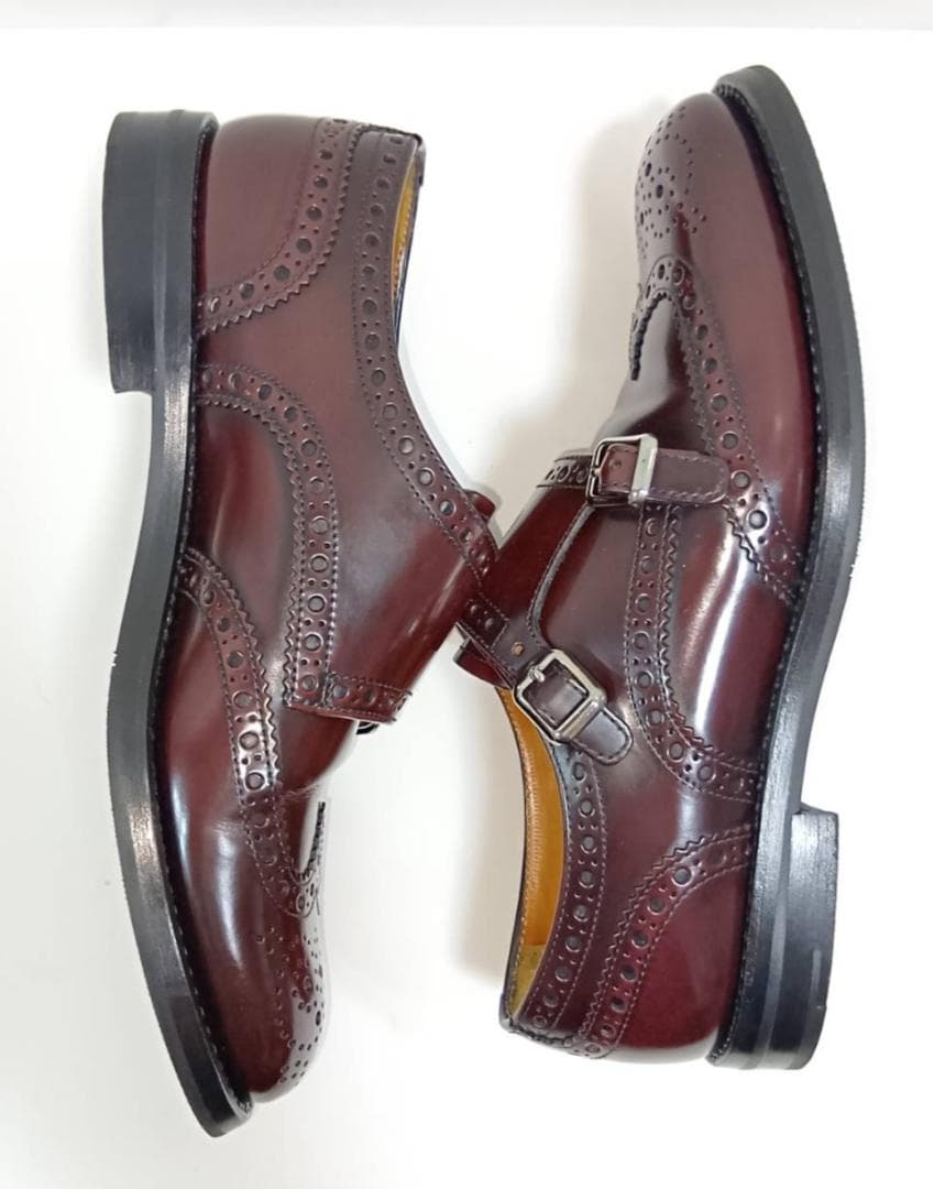 【希少色】Church's LANA R ダブルモンク 23cm バーガンディ