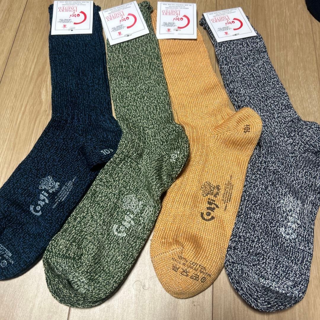 未使用corgi コーギ ソックス 25～28㎝（10 1/2）　4足