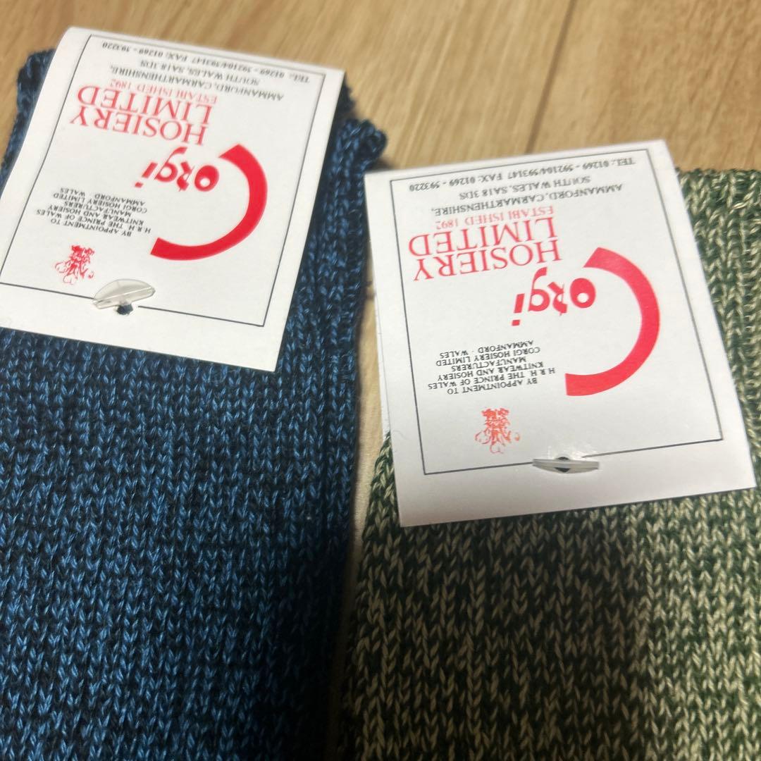 未使用corgi コーギ ソックス 25～28㎝（10 1/2）　4足