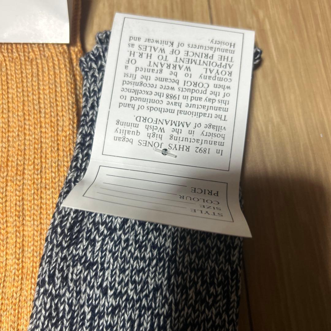 未使用corgi コーギ ソックス 25～28㎝（10 1/2）　4足