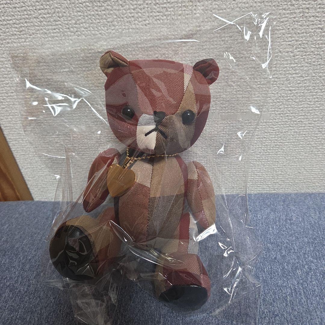 原宿本店5周年ノベルティ　ブルーレーベルクレストブリッジ　CBチェックベア