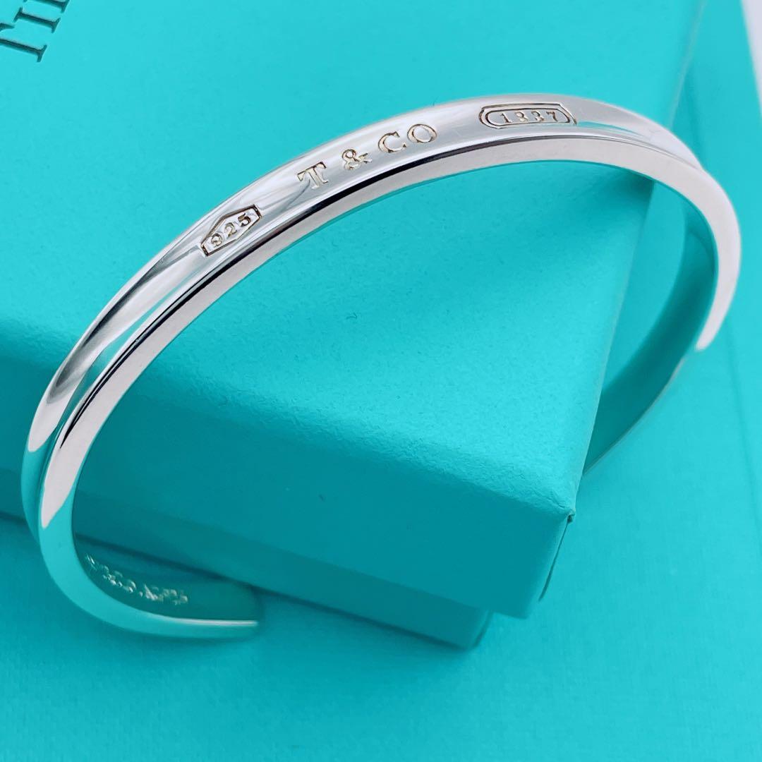 Tiffany & Co. バングル　ブレスレット　カフ　ナロー　シルバー925