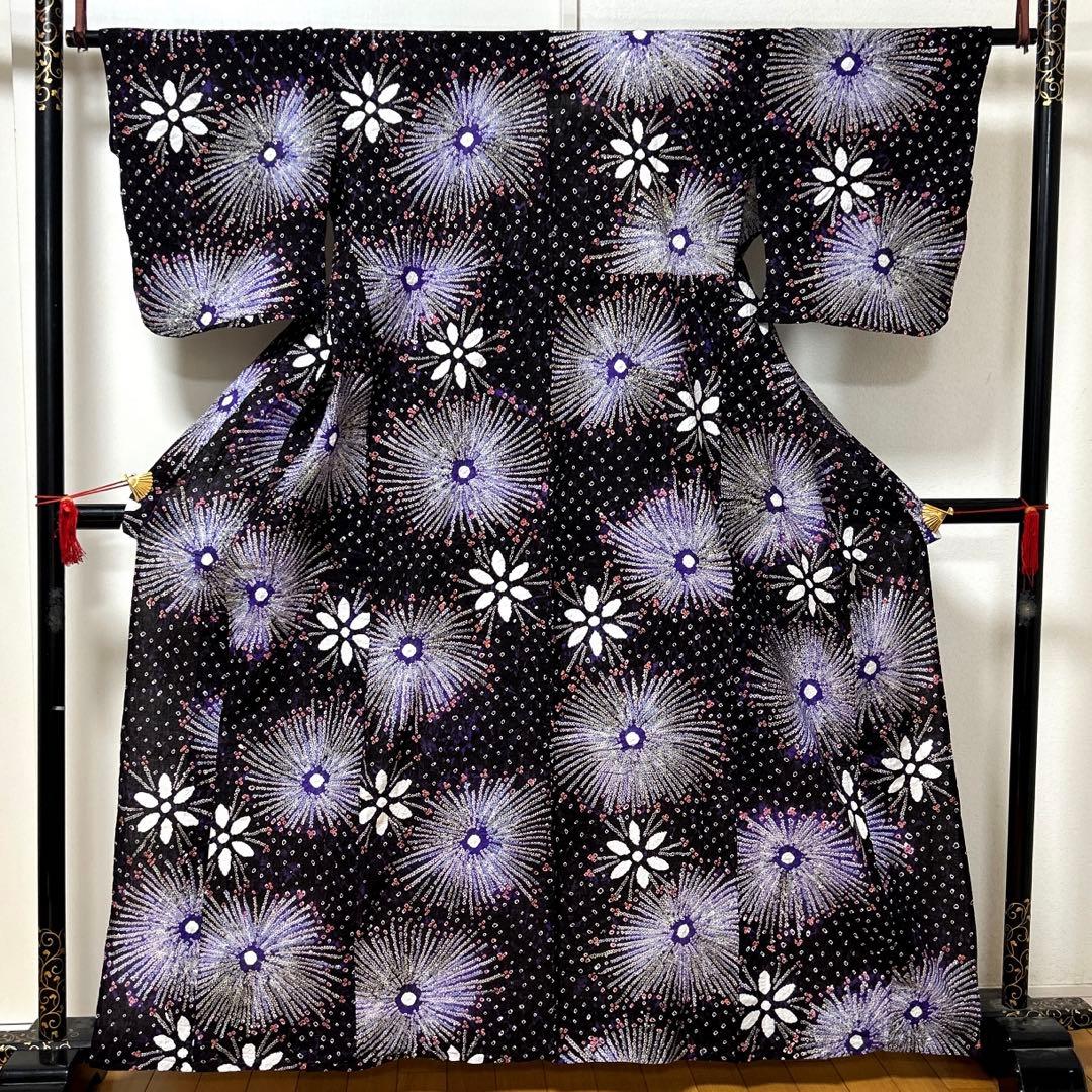 ＊*＊様 【彦兵衛mini】5000円スタート！人気！有松絞り浴衣〜花火柄〜