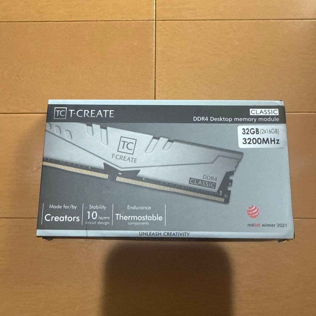 メモリー T-CREATE DDR4 3200MHz 32GB (16GB x 2)