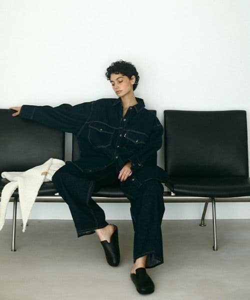 ETRE TOKYO スムースレザークロッグシューズ